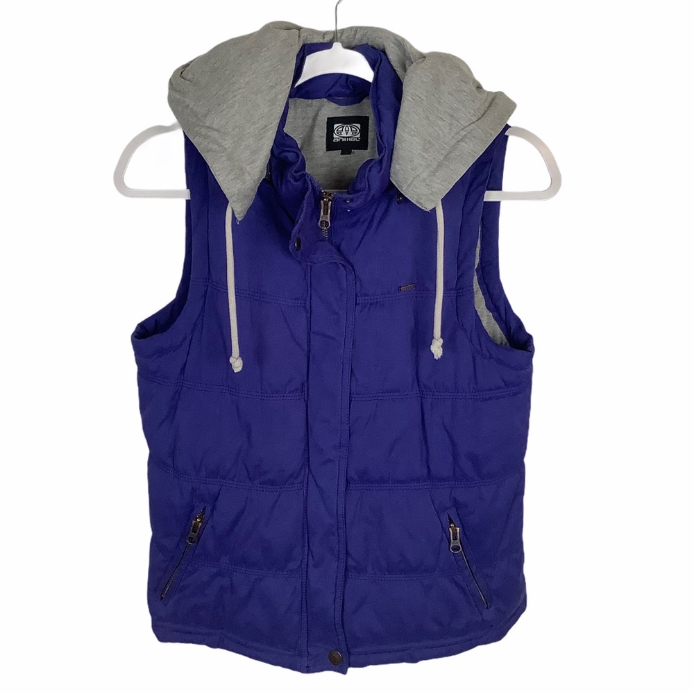 Animal vest jacket Sz. 8 hooded puffer